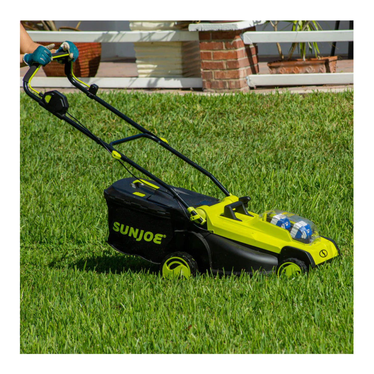 Sun Joe 48 Volt 670W Cordless Mulching Walk Behind Lawn Mower (24V-X2-17LM)