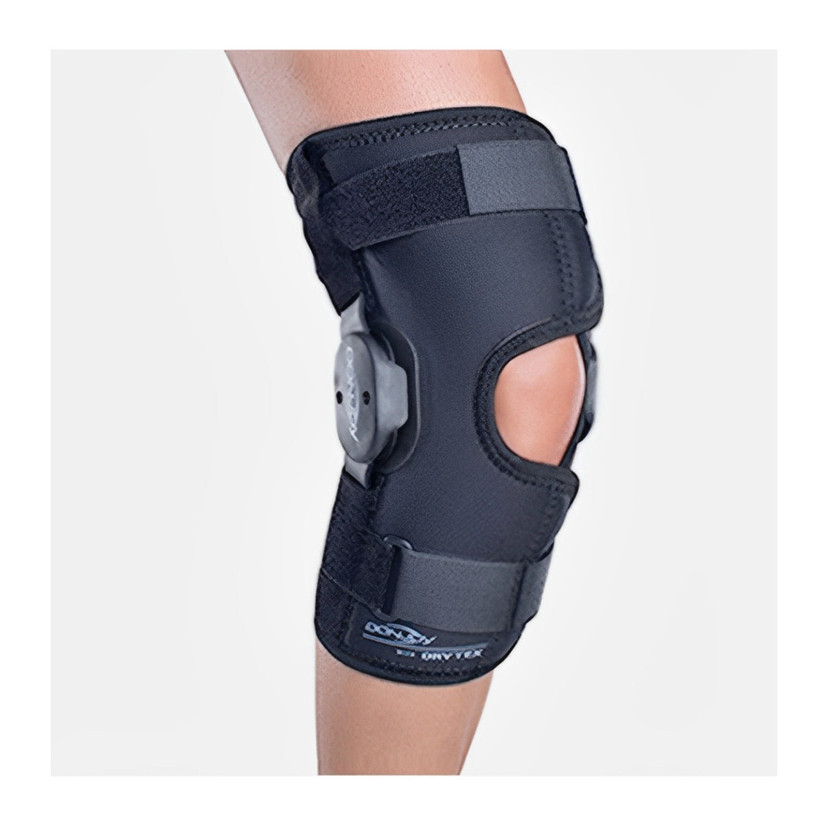 DonJoy Deluxe Hinged Knee Wrap Around Brace with Breathable Lycra Fabric (XS)