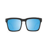Spy Helm Tech Sunglasses Matte Black - Happy Boost Bronze Polar Ice Blue Mirror