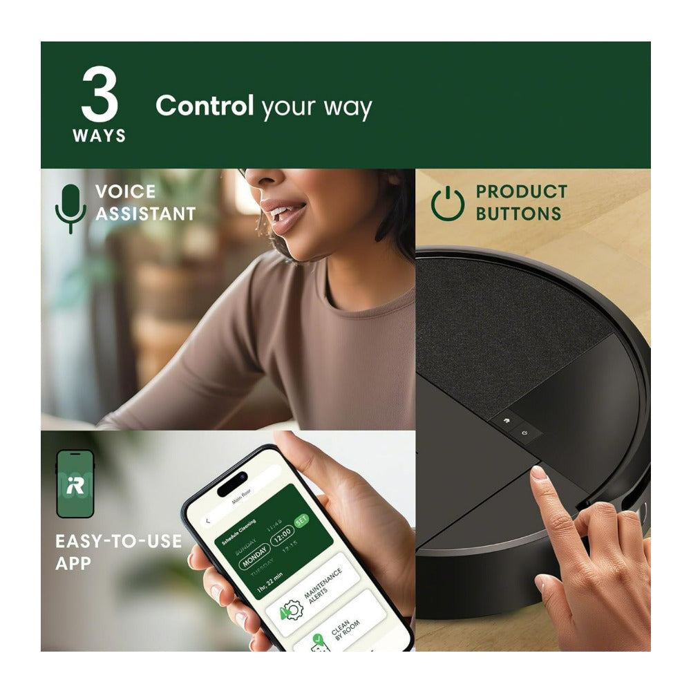 iRobot Roomba 205 DustCompactor Vac Robot Black Vacuum with 70x Suction Power