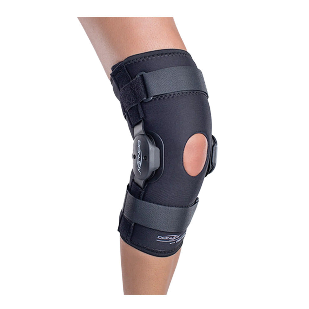 Deluxe Hinged Knee Brace - Breathable, Neoprene-Free Support (XX-Large)