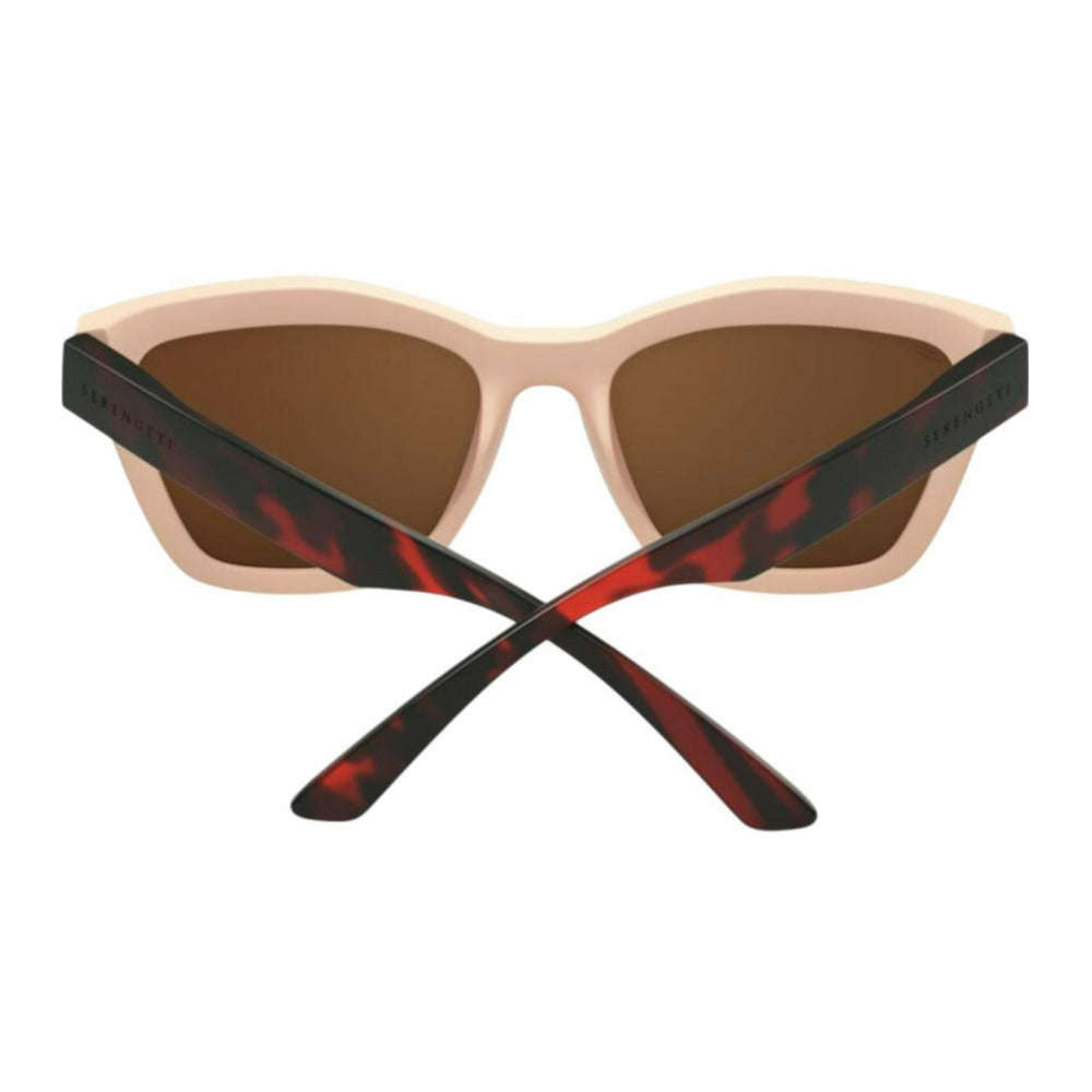 Serengeti Rolla Rectangular Sunglasses with Saturn Polarized Drivers Cat Lens