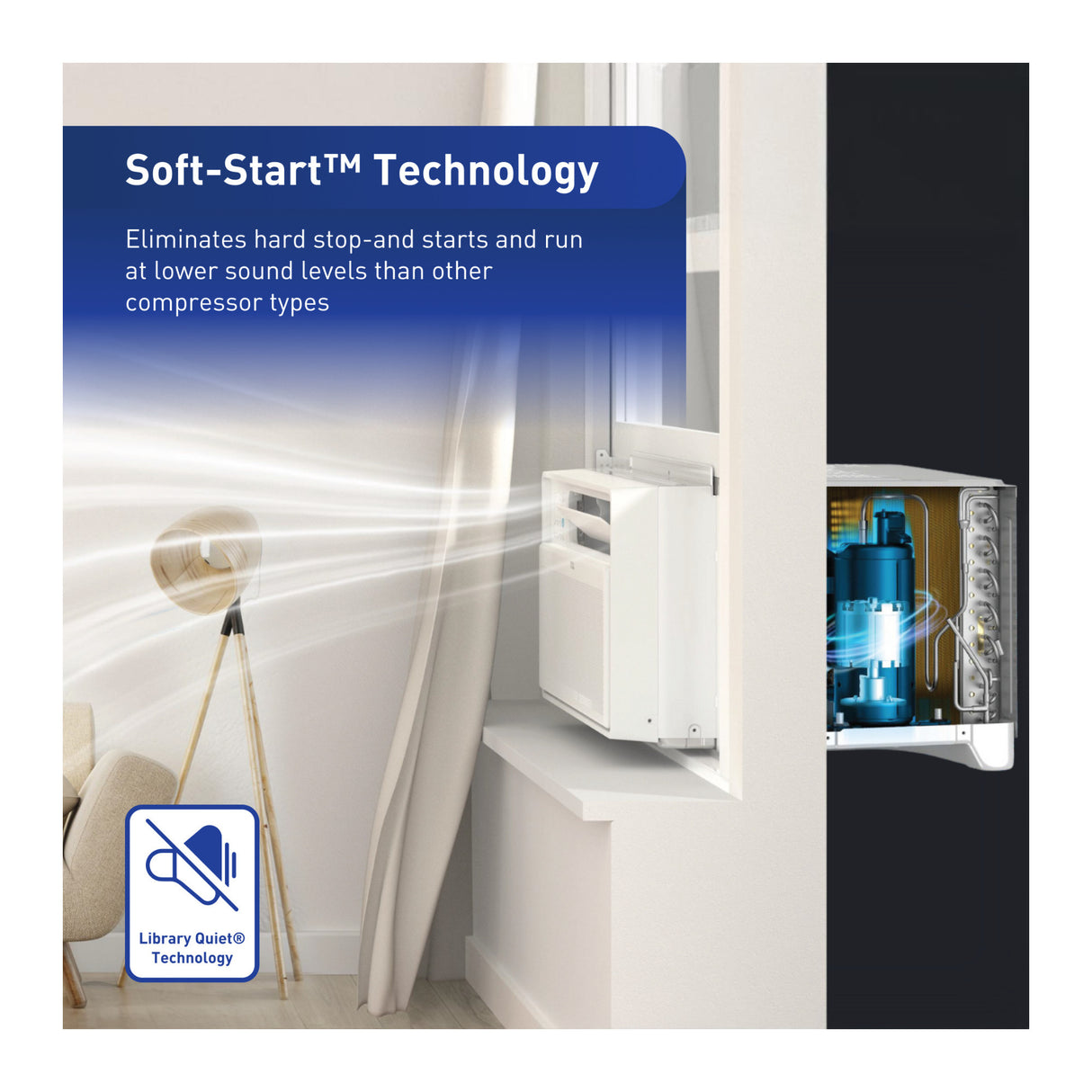 Friedrich Chill Premier 8000 BTU Inverter Smart Window Air Conditioner (White)