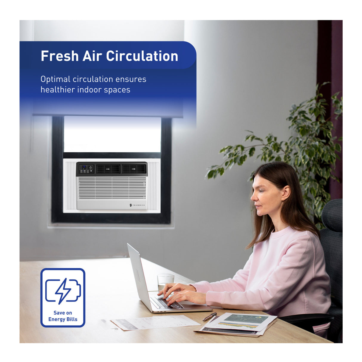 Chill Premier Smart Air Conditioner Window Unit, WiFi Mobile Control 12,000 BTU