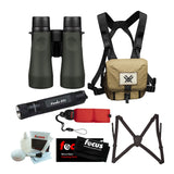 Vortex 10x 50mm Diamondback Binocular with Multiple Accessories Bundle