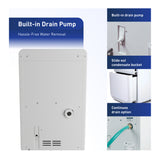 Friedrich D50B1B Dehumidifier with 15-Feet Built-in Drain Pump
