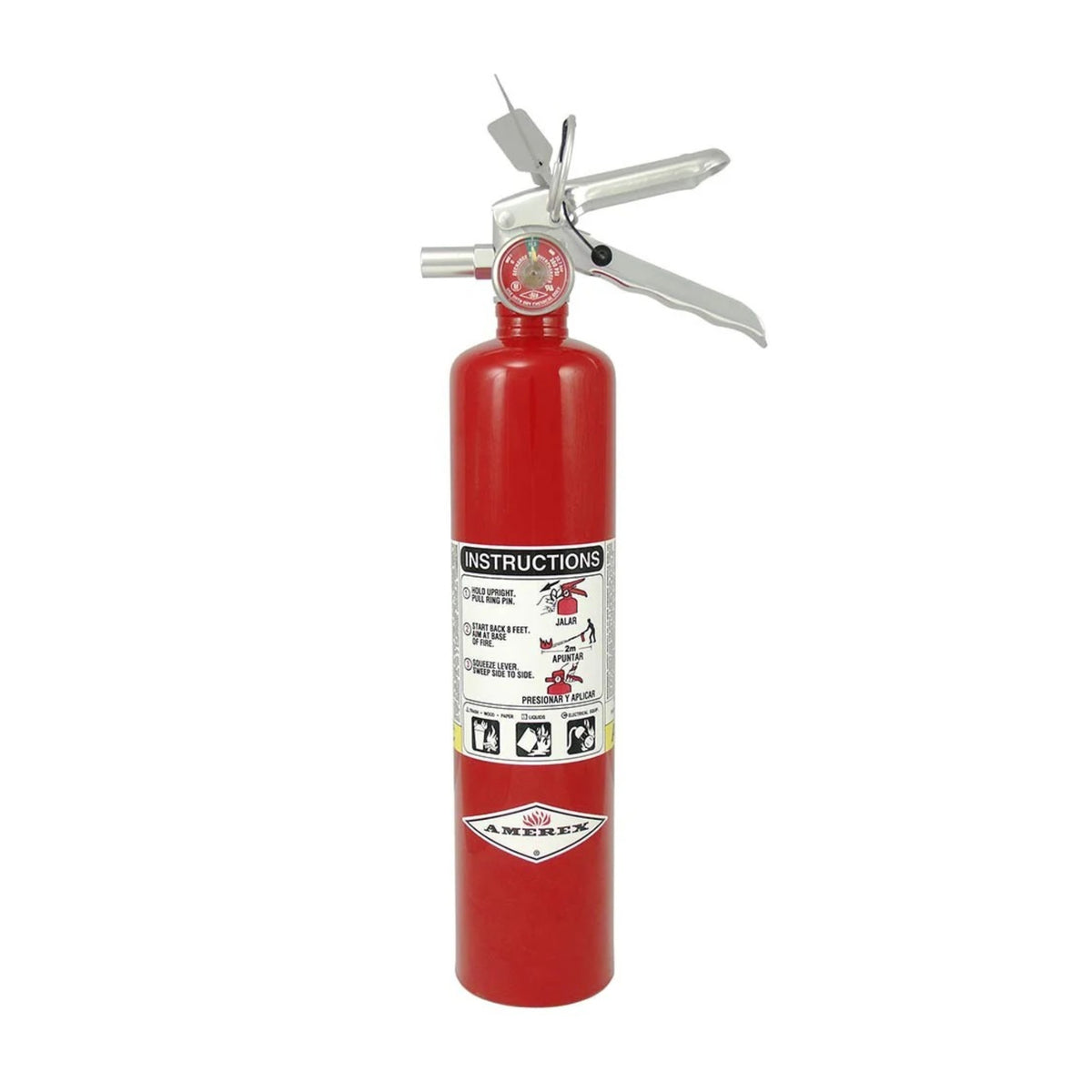 Amerex B417T - 2.5 lb ABC Multi-Purpose Fire Extinguisher (UL 1A:10B:C Rated)