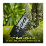 Sun Joe 24V 10CS 24 Volt IONMAX 10 Inch Cordless Chain Saw Kit