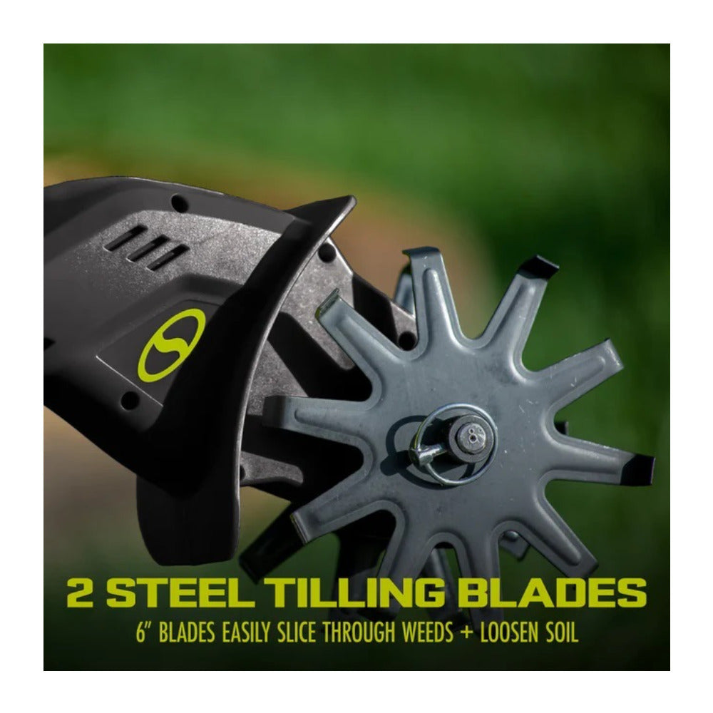 Sun Joe 24V TLR LTE 24 V IONMAX Cordless Black Garden Tiller Plus Cultivator Kit