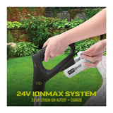 Sun Joe 24V TLR LTE 24 V IONMAX Cordless Black Garden Tiller Plus Cultivator Kit