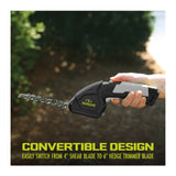 Sun Joe HJ604C 2 In 1 Cordless 7.2 Volt Grass Shear Plus Hedger