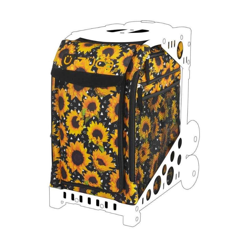 Zuca Sport Water Resistant Polyester Fabric Sunflower Power Sport Insert Bag