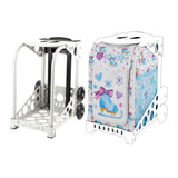 Zuca Sport White Frame with Removable Skate Style Water Resistant Insert Bundle