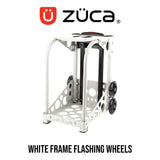 Zuca Sport White Frame with Removable Skate Style Water Resistant Insert Bundle