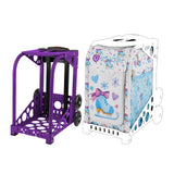 Zuca Sport Purple Frame with Removable Skate Style Lightweight Insert Bundle