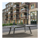 Kettler Eden Outdoor Stationary Table Tennis with Anchor Ready Feet (Gray)