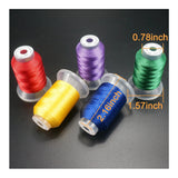 New Brothread 80 Spools Polyester Embroidery Thread Kit 500M Each - Colors Match Janome and Robison-Anton Colors