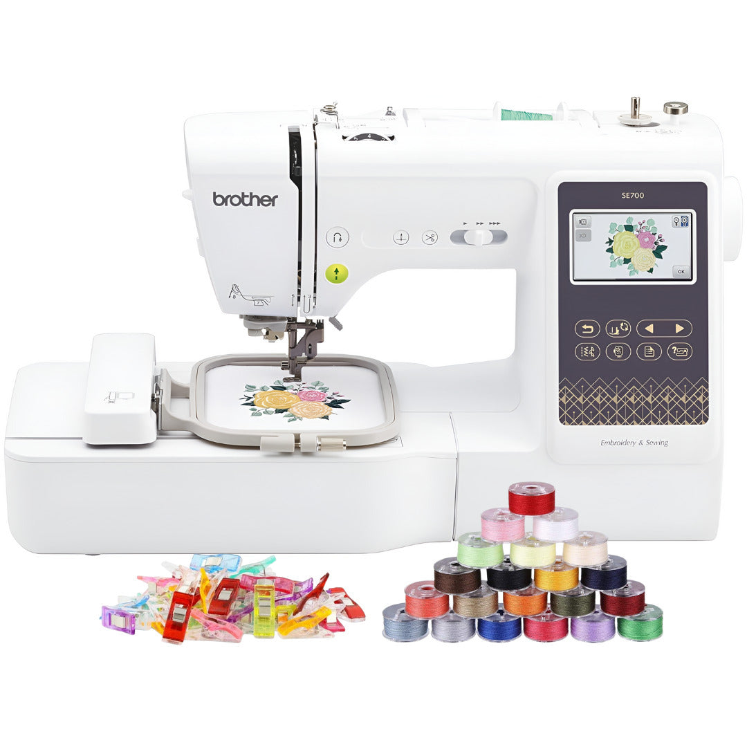 Brother SE700 Elite Sewing and Embroidery Machine with Sewing Bundle