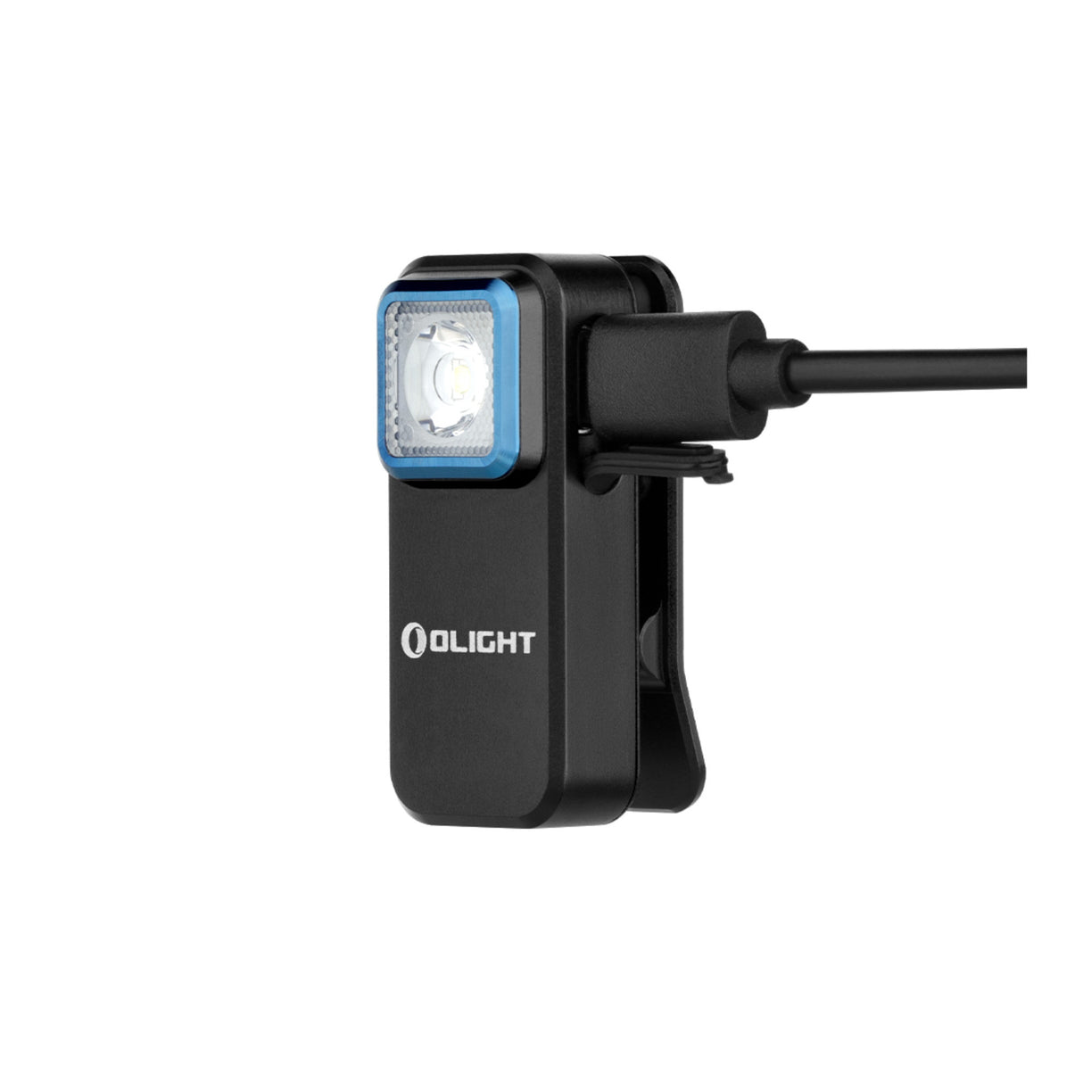 OLIGHT Oclip Rechargeable Clip-On with White and Red Light (Black)