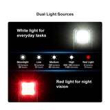 OLIGHT Oclip Rechargeable Clip-On with White and Red Light (Black)