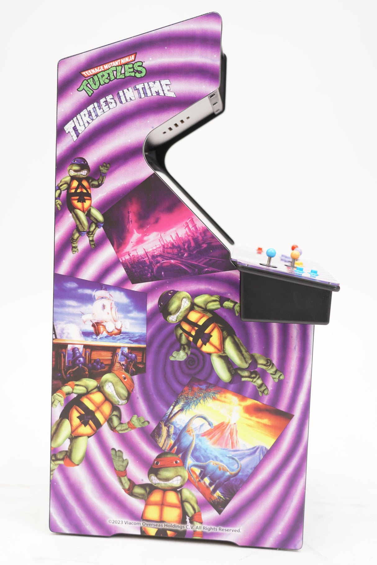 Quarter Arcades Teenage Mutant Ninja Turtles in Time Wooden Replica Arcade Game (Used)