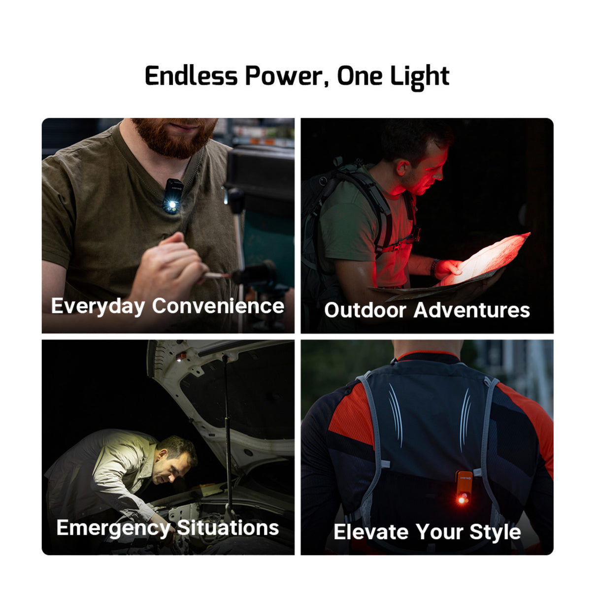 Olight Oclip Pro Rechargeable Clip-On Light (Black)