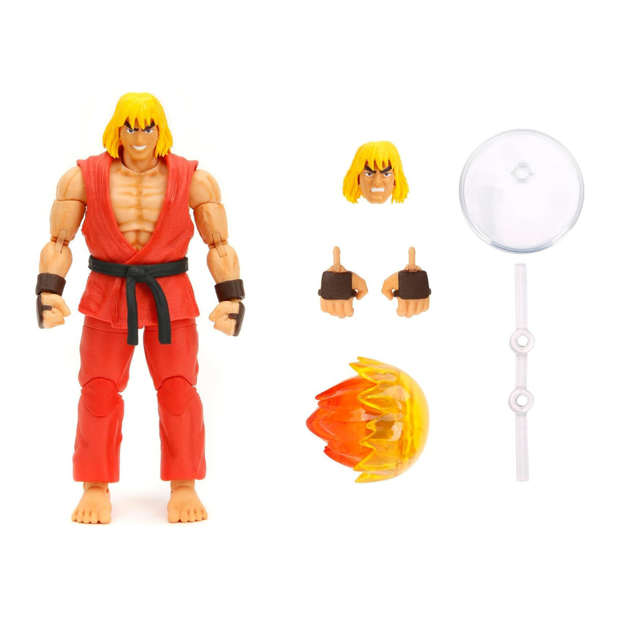 Jada Toys - Street Fighter II Ken 6-in Articulated Collectible Action Figure