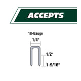 Metabo HPT 18-Gauge 1/4-Inch Crown Flooring Stapler with Adjustable Exhaust