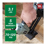 Metabo HPT 18-Gauge 1/4-Inch Crown Flooring Stapler with Adjustable Exhaust