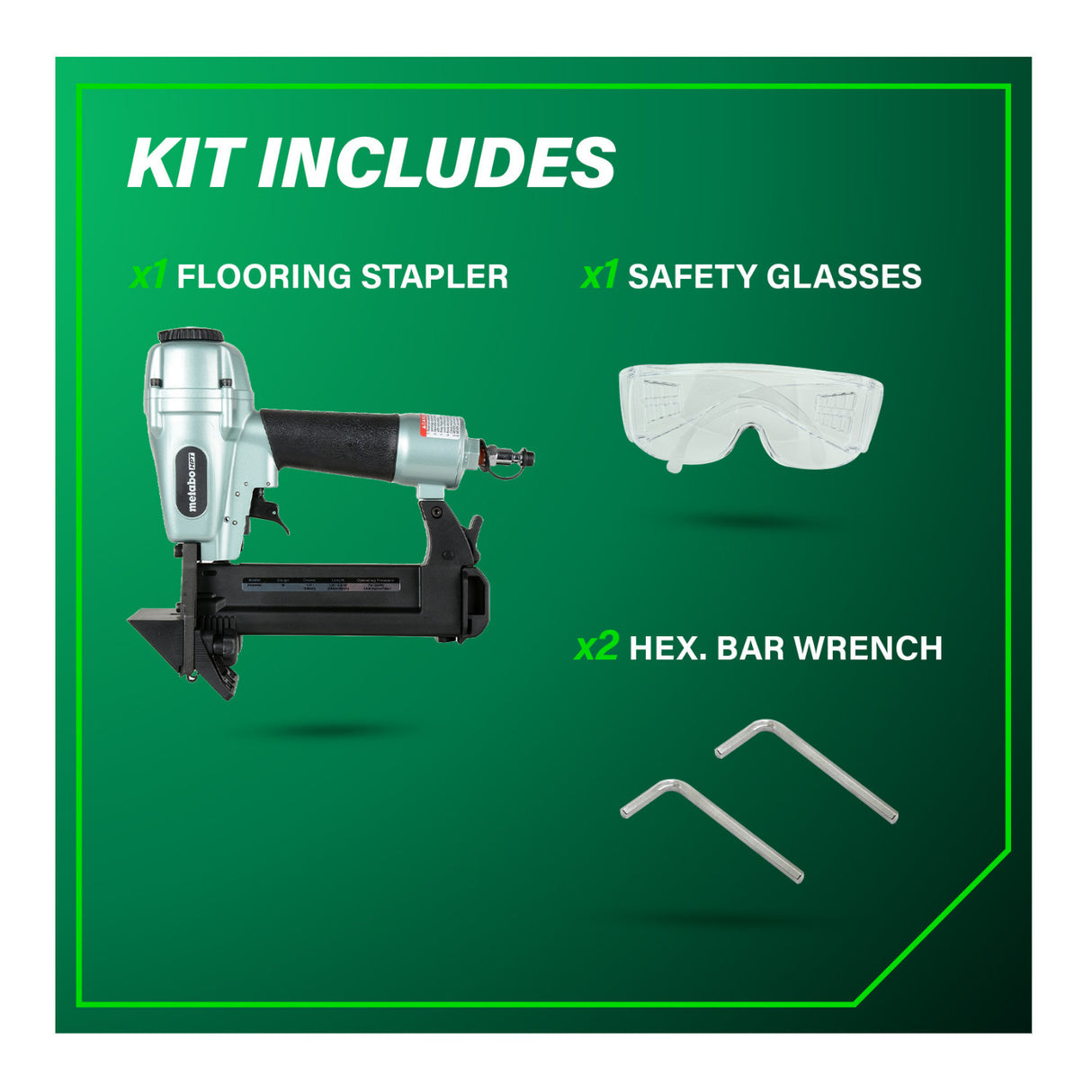 Metabo HPT 18-Gauge 1/4-Inch Crown Flooring Stapler with Adjustable Exhaust