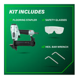 Metabo HPT 18-Gauge 1/4-Inch Crown Flooring Stapler with Adjustable Exhaust