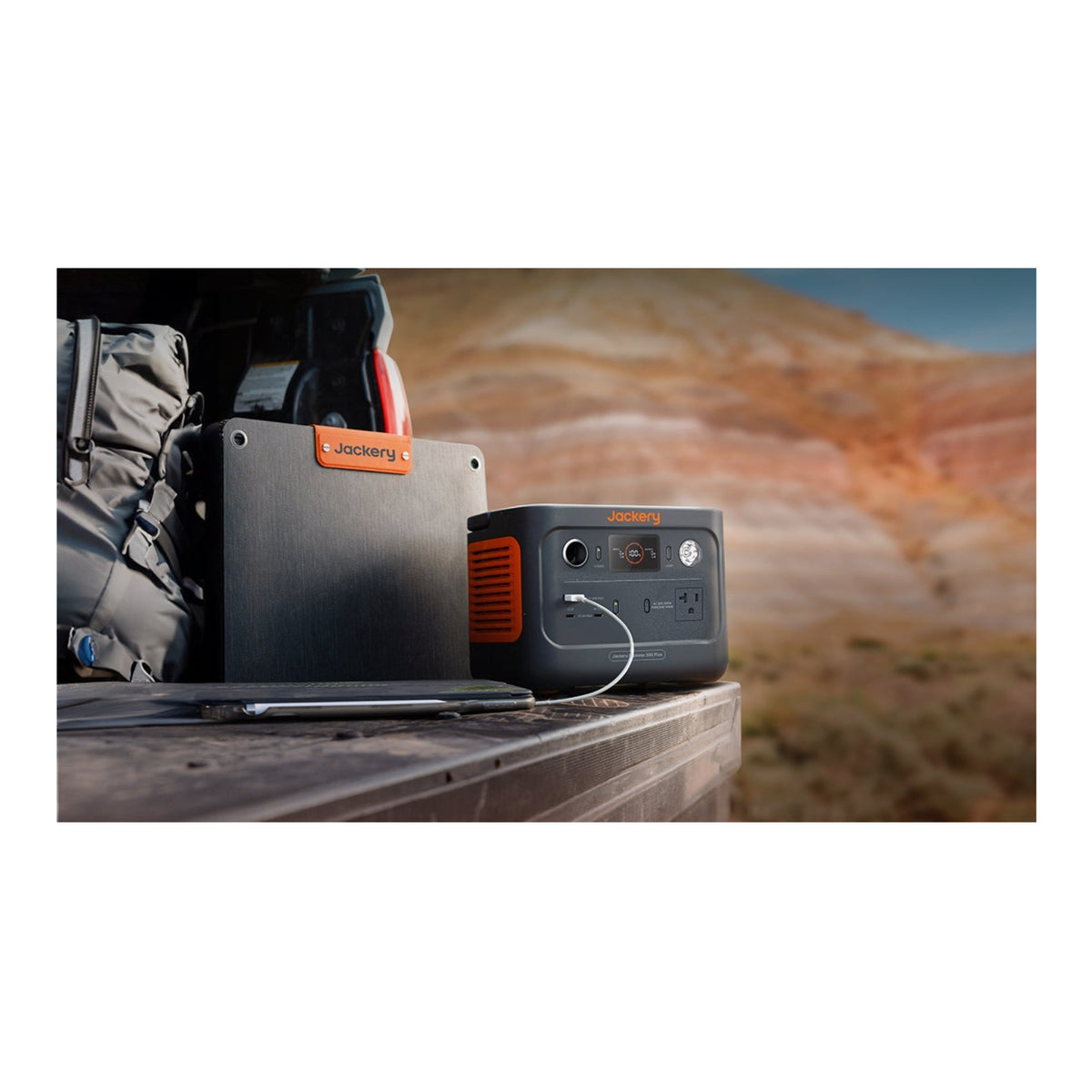 Jackery Explorer 3000 v2 Portable Power Station with Two 200W Solar Panels