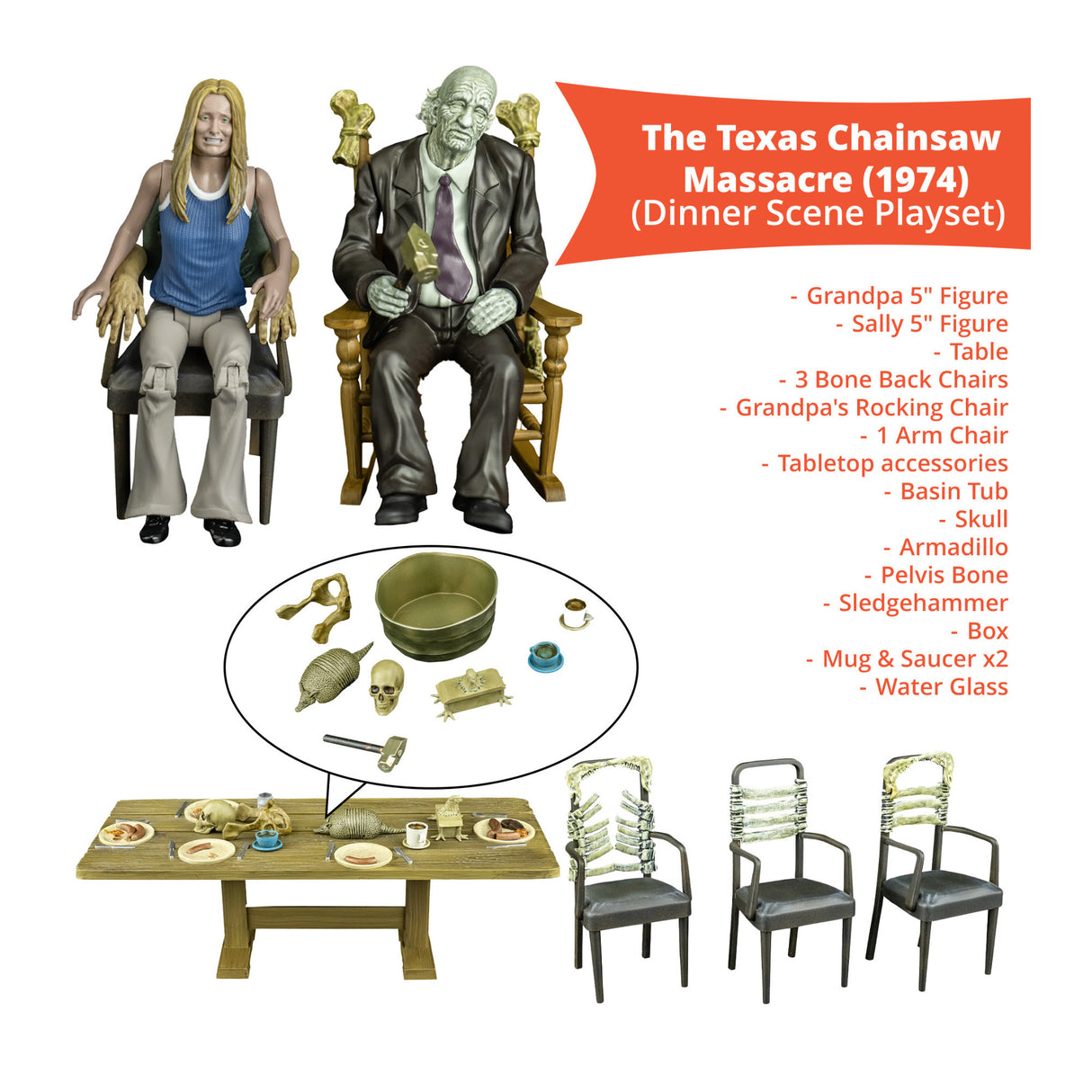 Trick or Treat Studios - Texas Chainsaw Massacre  - Dinner Scene Complete Bundle