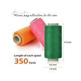 12 Color Sewing Thread Kit  with 350 Yards Per Spool