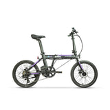 Dahon K-One E-Bike Hub Drive - Lightweight Folding E-Bike (Gray and Purple)