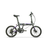 Dahon K-One E-Bike Hub Drive - Lightweight Folding E-Bike (Gray and Purple)