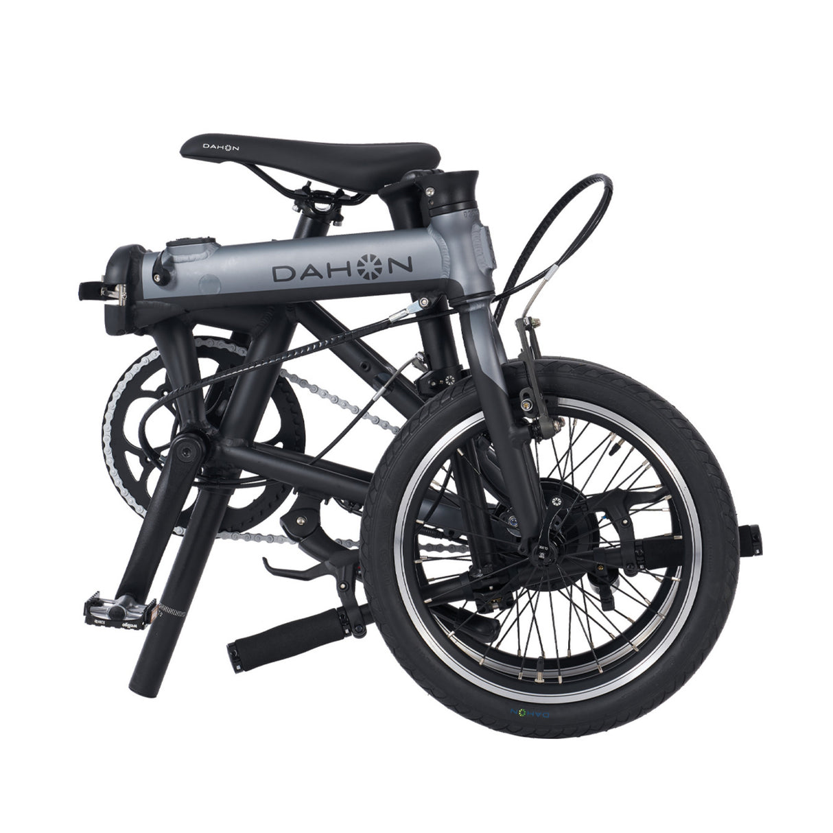 Dahon K-Feather Folding Electric Bike (Slate)
