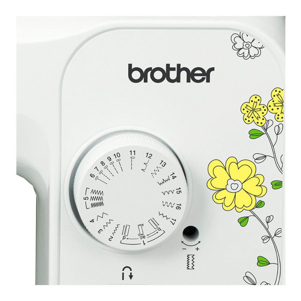 Brother SM1704 17-Stitch Sewing Machine (White) with 12 Color Sewing Thread Kit
