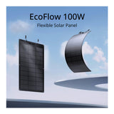 EcoFlow 100W Flexible Solar Panel Lightweight Waterproof Design