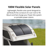 EcoFlow 100W Flexible Solar Panel Lightweight Waterproof Design
