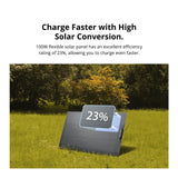 EcoFlow 100W Flexible Solar Panel Lightweight Waterproof Design