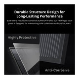 EcoFlow 100W Rigid Solar Panel IP68 Weatherproof for Outdoor Power (2-Pack)