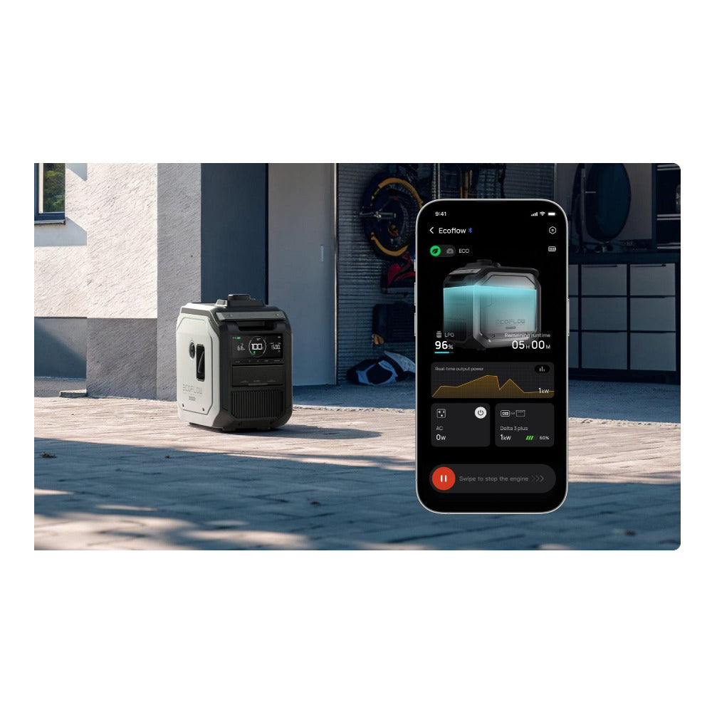 EcoFlow Smart Generator 3000 (Dual Fuel) Backup Generator with App Control