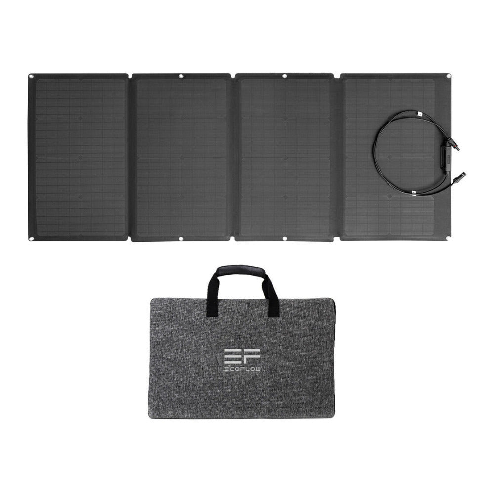 EcoFlow  Foldable 160W Solar Panel with Kickstand Carrying Case (Black)