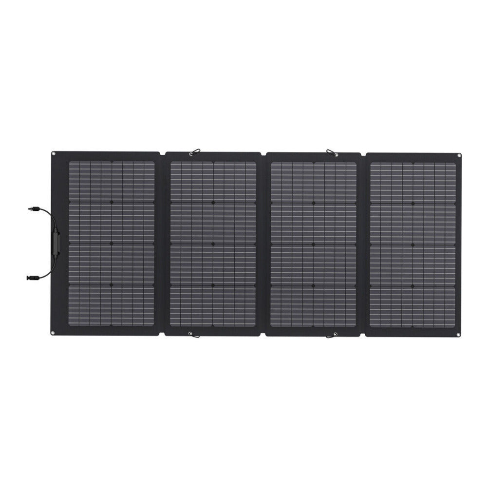 EcoFlow 220W Bifacial Portable Solar Panel - IP68 Water-Resistant (Black)