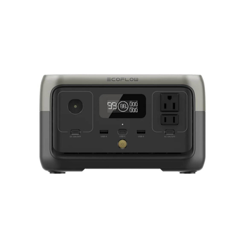 EcoFlow RIVER 2 256Wh 300W Portable Power Station with 110-Watt Solar Panel