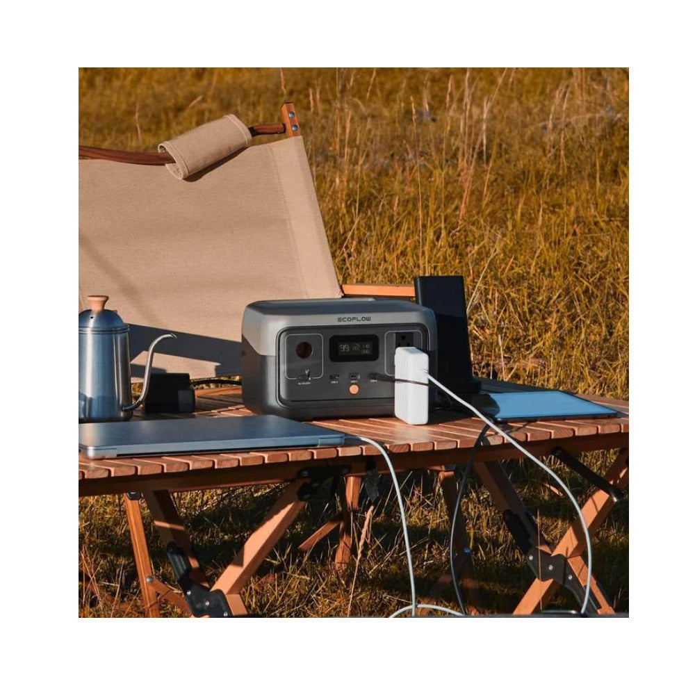 EcoFlow RIVER 2 256Wh 300W Portable Power Station with 110-Watt Solar Panel