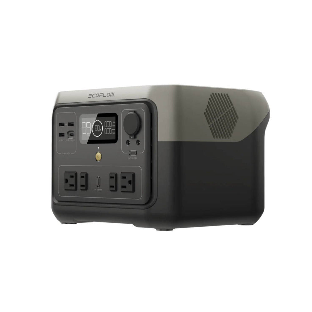EcoFlow RIVER 2 Max 512Wh 500W Portable Power Station with 160-Watt Solar Panel