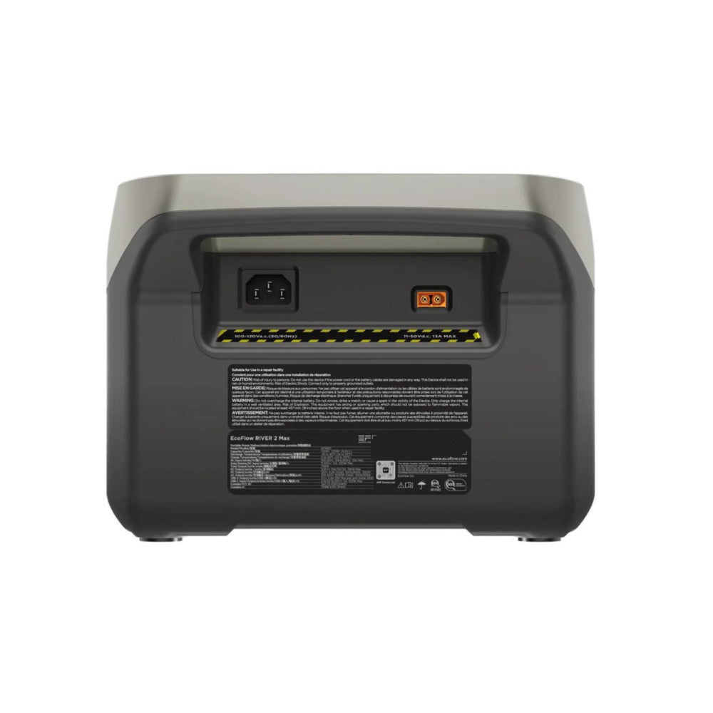 EcoFlow RIVER 2 Max 512Wh 500W Portable Power Station with 160-Watt Solar Panel