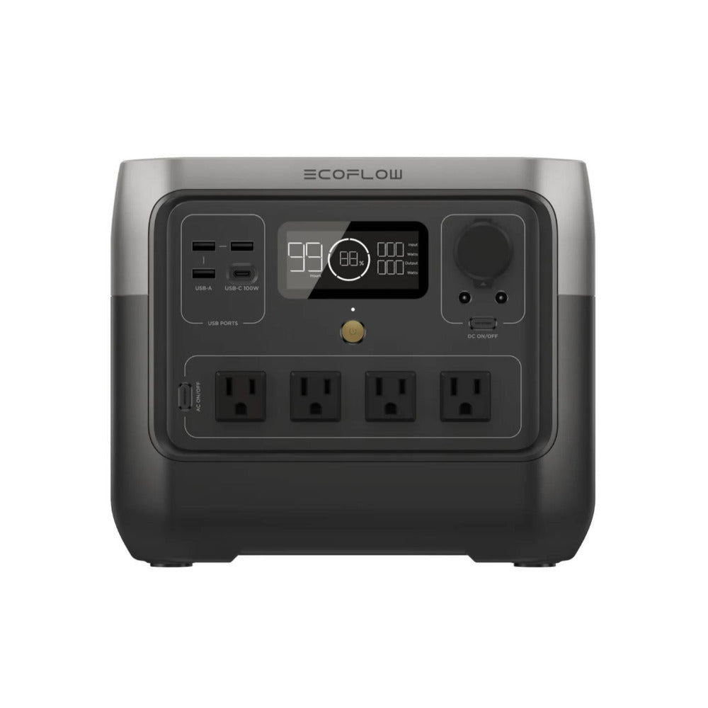 EcoFlow RIVER 2 Pro 768Wh 800W Portable Power Station with 160-Watt Solar Panel